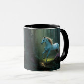 Mug Unicorne magique en forêt enchantée (Devant droit)