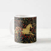 Mug Unicorne médiévale Midnight Floral Garden (Devant gauche)