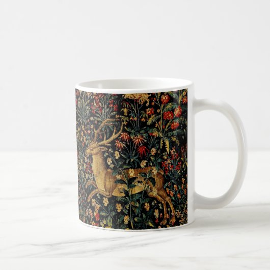 Mug Unicorne médiévale Midnight Floral Garden (Droite)