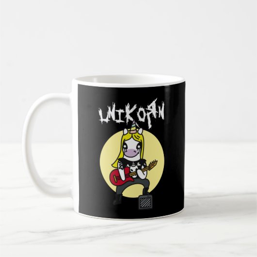 Mug Unicorne métallique lourd drôle (Gauche)