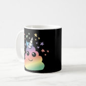 Mug Unicorne Rainbow Poop Emoji Kawaii (Devant gauche)