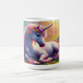 Mug Unicorne reposant dans une forêt enchantée (Centre)