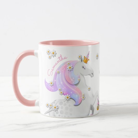 Mug Unicorne rose (Gauche)
