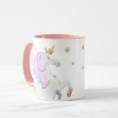Mug Unicorne rose (Devant gauche)