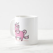 Mug Unicorne Rose Fumer (Devant gauche)