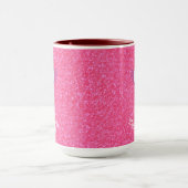 Mug Unicorne rose parties scintillant (Centre)