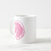 Mug Unicorne rose Zombie (Devant gauche)