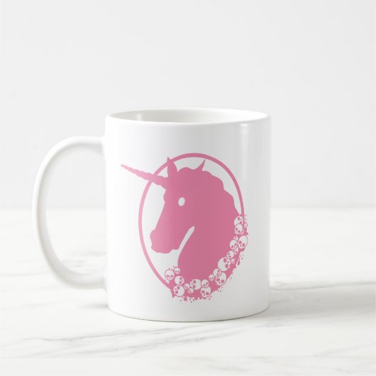 Mug Unicorne rose Zombie (Gauche)