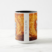 Mug Unicorne rouge orange de feu élément Imaginaire Ar (Centre)