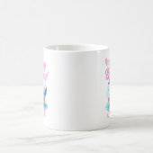 Mug Unicorne Whimsical Donut mignonne Rainbow Pool Par (Centre)