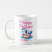 Mug Unicorne Whimsical Donut mignonne Rainbow Pool Par (Gauche)