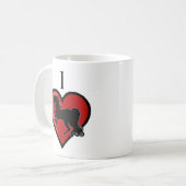Mug Unicornes du coeur (Devant gauche)
