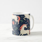 Mug Unicornes Noël : Moyen Age Imprimer (Devant droit)