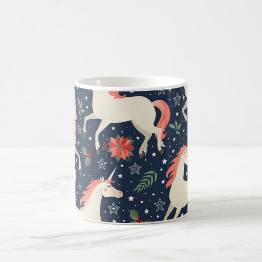 Mug Unicornes Noël : Moyen Age Imprimer (Centre)