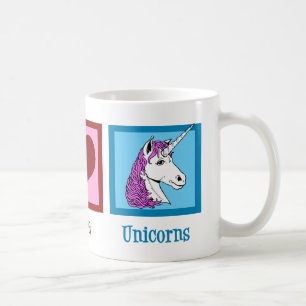 Mug Unicornes Peace Love