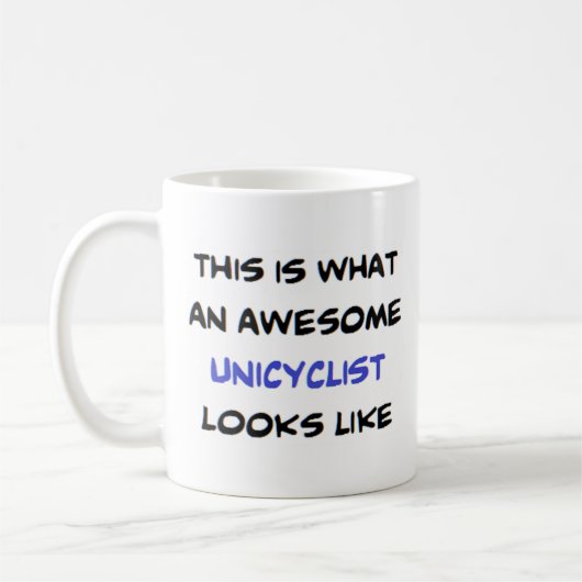 Mug unicycliste, génial (Gauche)