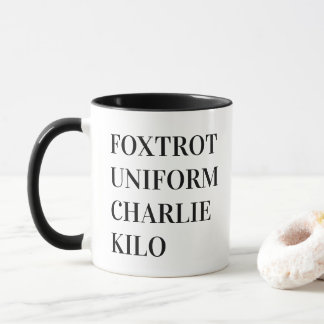 MUG UNIFORME FOXTROT CHARLIE KILO