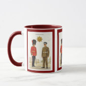 Mug Uniformes historiques d'armée britannique, gardes (Gauche)