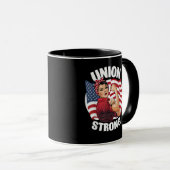 Mug Union Forte La Fête Du Travail De Riveter (Devant droit)