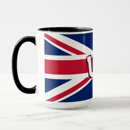 Mug Union Jack Big Text (Gauche)