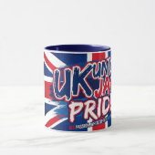 Mug Union Jack British Flag Vintage Personalized (Centre)