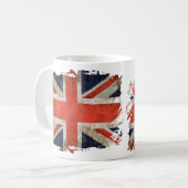 Mug Union Jack déchiqueté âgé (Devant gauche)