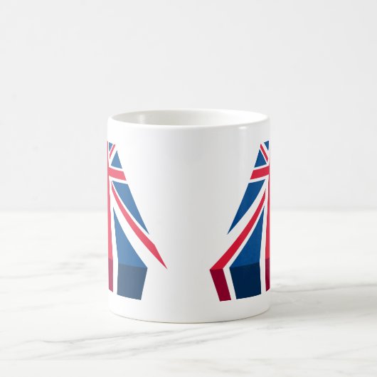 Mug Union Jack, drapeau britannique en 3D (Centre)