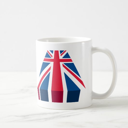 Mug Union Jack, drapeau britannique en 3D (Droite)