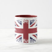 Mug Union Jack (drapeau britannique), style grunge (Centre)