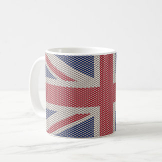 Mug Union Jack Flag Fishnet Pattern