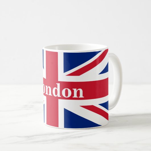 Mug Union Jack London ~ Drapeau britannique (Devant droit)