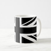 Mug Union Jack ~ Noir et Blanc (Devant droit)
