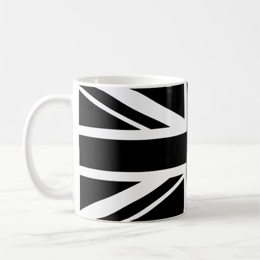 Mug Union Jack ~ Noir et Blanc (Gauche)