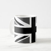 Mug Union Jack noir et gris (Devant gauche)