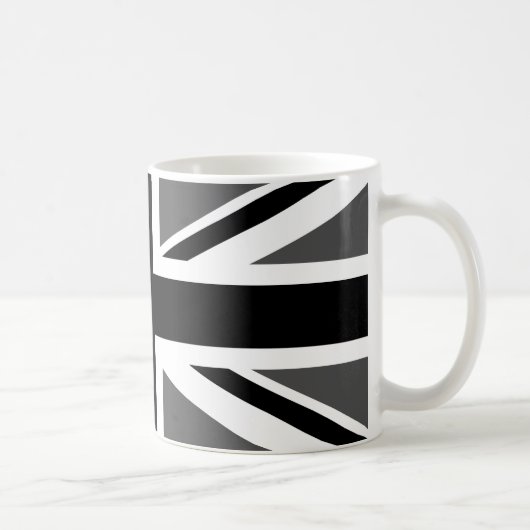 Mug Union Jack noire et grise (Droite)