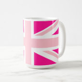 Mug Union Jack Rose Foncé (Devant droit)