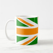 Mug Union Jack vert et orange (Gauche)