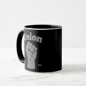 Mug Union Strong Worker Fist Minimal Design (Devant gauche)