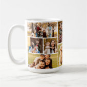Mug Unique 12 photo Collage minimaliste simple (Gauche)