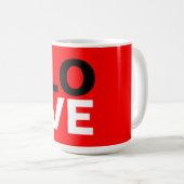 Mug Unique Arrière - plan rouge amour romance (Devant droit)