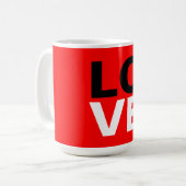 Mug Unique Arrière - plan rouge amour romance (Devant gauche)