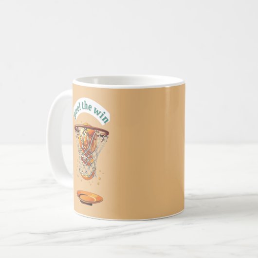 Mug Unique basketball lover gifts peel the win (Devant gauche)