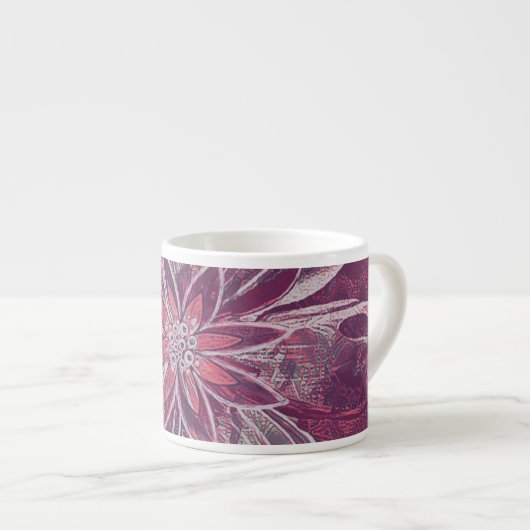 Mug unique de spécialité florale (Devant droit)