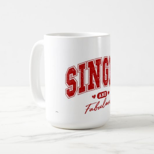 Mug unique et fabuleux anti-valentin (Devant gauche)