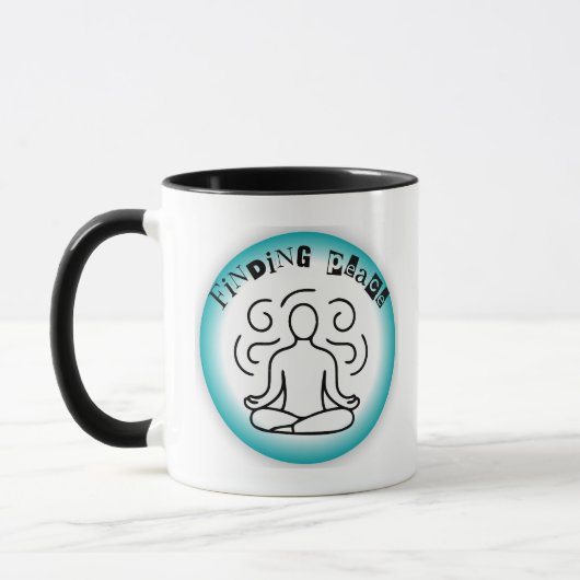 Mug Unique Finding Peace Art Designs - Happy Shopping (Gauche)