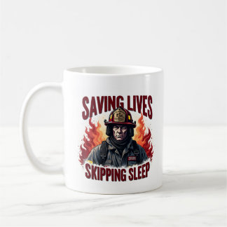 Mug Unique Funny Firefighter or Fireman on Fire Rescue