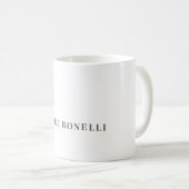 Mug Unique Modern Plain Your Name Minimalist (Devant droit)
