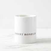 Mug Unique Modern Plain Your Name Minimalist (Centre)