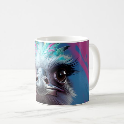 Mug Unique Ostrich design (Devant droit)