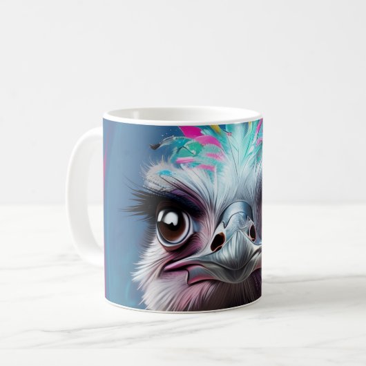 Mug Unique Ostrich design (Devant gauche)